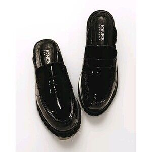 JONES NEW YORK  Prizely Patent Mules Flat Loafers Womens Size 7.5 EUC